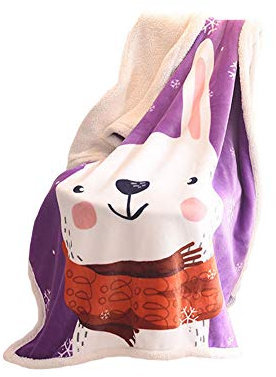 Kinderdecke Verdickte Warme Lammwolldecke Flanell Kuscheldecke Microfaser Fleece-Decke Cartoon Babydecke Flauschige Bettüberwurf Tagesdecke Wohndecke Weich Sofadecke Nickerchendecke H 100*140CM