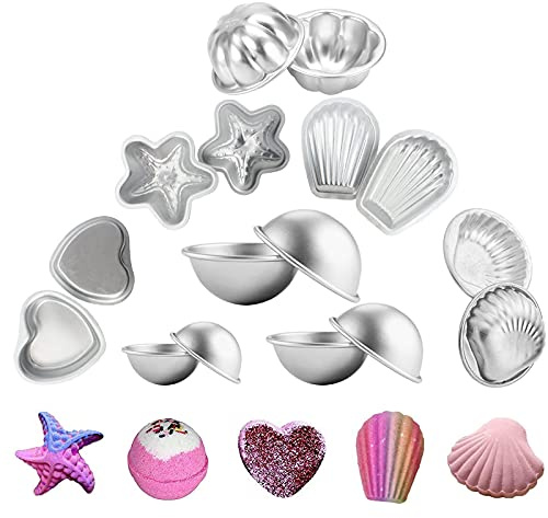 Seifenform Bath Bomb Molds Set - Badebomben Formen Kit für DIY Handgemachte Badekugeln - 16 Stück