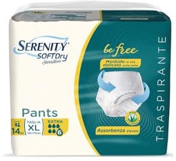 Serenity Soft Dry - Sensitive Be Free Extra Pannoloni Pants Taglia XL, 14 pants