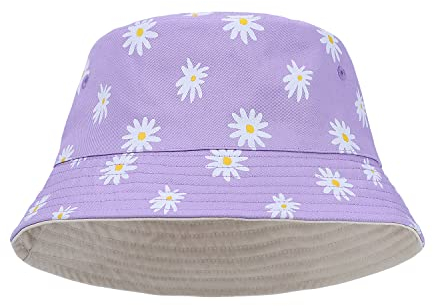 KDWAVE Fischerhut für Damen und Herren, Reine Baumwolle, doppelseitig zu tragen, niedliche Fischerhüte für Herren, Strand-Fischerhüte für Damen