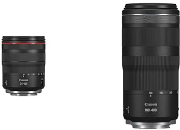 Canon RF 24-105mm F4L IS USM Lens - Professional L-Series Standard Zoom | 5-Stop & RF 100-400mm F5.6-8 IS USM - Lens Canon R System Cameras, Ideal Wildlife Photography, Sports, Action And Aviation.