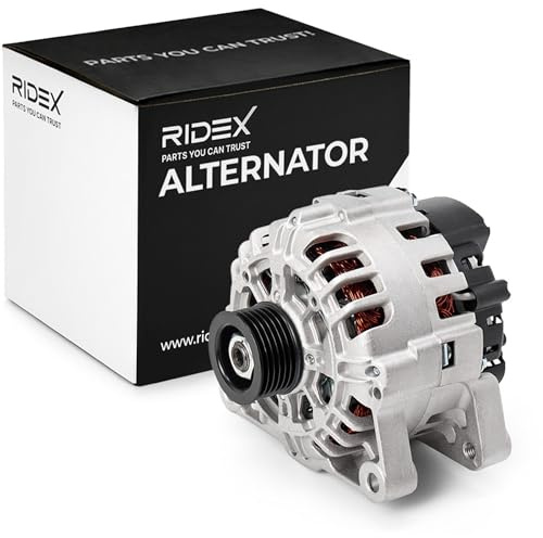 RIDEX 4G0243 Lichtmaschine 90A Generator LiMa 12V Alternator mit Riemenscheibe passend für PEUGEOT 206 Schrägheck (2A/C) 5705EP 57058E 9642879780
