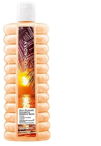 Avon Senses Badeschaum Sun Kissed, 500 ml mit Mandarine, Ylang-Ylang und Out Aroma