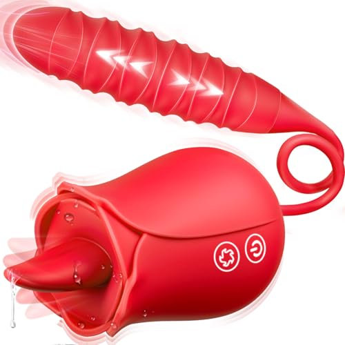 Gobeken Vibration für frauen Dildo Vibrator Sex Spielzeug für die Frau Paare mit 10 Stoßfunktions 10 Zungenlecken Vibration Sexspielzeug Vibratorensets für Frauen Klitoris Analvibrator Sex Toys
