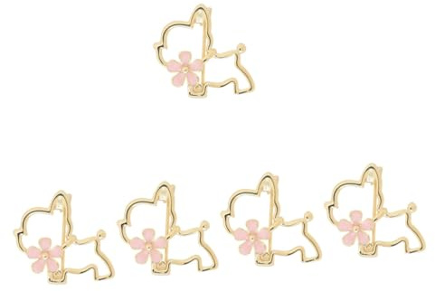 WRITWAA 5 Pièces broche pince à linge mignon épingle à vêtements insignes d'animaux épingle à nourrice pin’s décoration de vêtements épingle à chapeau pour chapeaux ajustés alliage