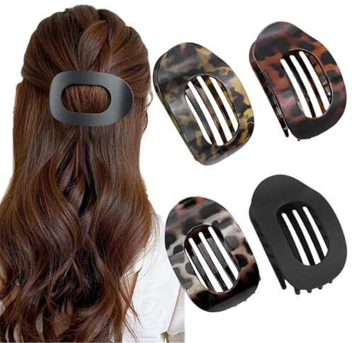 IKOPFLN 4 Pièce Pince plate cheveux, pinces à cheveux pour femmes