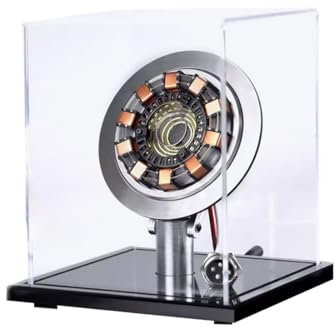 ToyGhillied Reattore ad arco in scala 1:1 3D MK1 a forma di cuore, modello reattore con LED, ornamento da scrivania Cool Tech, regalo perfetto per gli amici, versione ricaricabile