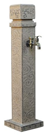 YUE JJXN Fontaine a Eau Jardin Fontaine Murale Exterieure d'eau de Antigel et Protection Solaire, Durabilité Robinet de Jardin Exterieur(93x13cm/37x5in)