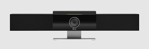Poly Studio 4K UHD Caméra de vidéoconférence USB tout-en-un – Réseau de micros à six éléments, haut-parleurs stéréo, DirectorAI, cadre de haut-parleurs, certifié pour Zoom et Teams, compatible avec