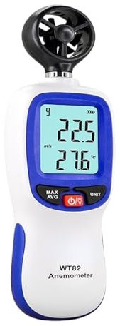 SVGVUBMUC WT82 Digital Anemometer Electronic Anemometer Handheld Anemometer