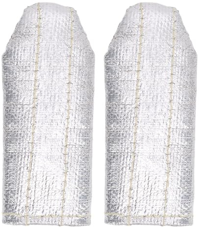 TIG Welding Finger Heat Shield Pocket Size Aluminum Foil Unisex Welders Glove Insulation Guards for Argon Arc Welding Hobbyists and Industrial Welders 2PCS
