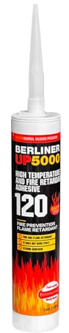 Wood Stove Door Gasket Cement, High Temperature Resistance Silicone Material Adhesive, 850°F RTV High Heat Silicone Sealant, Black, 310ml