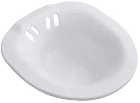 VICASKY Sitzbad aus Kunststoff mit Überlauf Ergonomisches Design Rutschfest und Kompatibel für Toiletten für Postpartale Pflege und Persönliche Hygiene bei Frauen Geruchlos und Leicht zu
