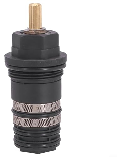 Cartucho de válvula termostática para modelo 94282000, 34 pulgadas con tamaño de latón de 3/4 pulgadas, control fiable del flujo de agua de la ducha y la temperatura