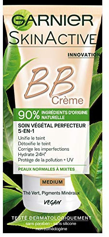GARNIER - Soin Perfecteur tout en 1 BB CREME Vegan teinte MEDIUM - 50 ml