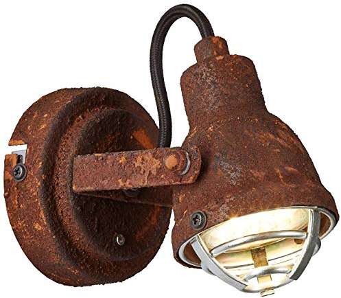 BRILLIANT lampada Bente spot a parete color ruggine 1x PAR51, GU10, 4W, adatto per lampade a riflettore (non incluse) | Scala da A ++ a E | Testa orientabile