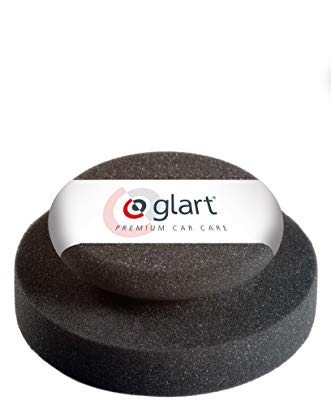 Glart Professional car hand polishing sponge, 130x50 mm, car care polishing sponge with handle list, for wax, paint cleaner, paint putty, car polish, abrasives, use after washing gloves