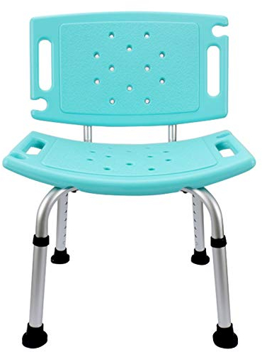 RTY-BY Duschhocker 150kg, Badesitz Erwachsene mit lehne, Duschbank Badehocker Sitz-Bank Badewannensitz Senioren, Behinderte, einstellbare Höhe Non-Slip-Design, Grün
