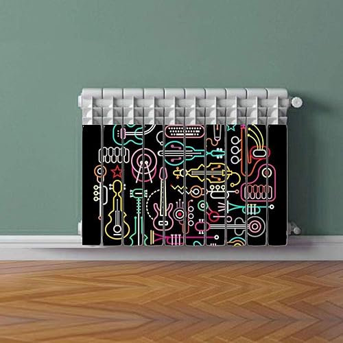 Termosifone MUSIC Rivestimento Adesivo Laminato Stickers Termosifone Wrapping Interior Design
