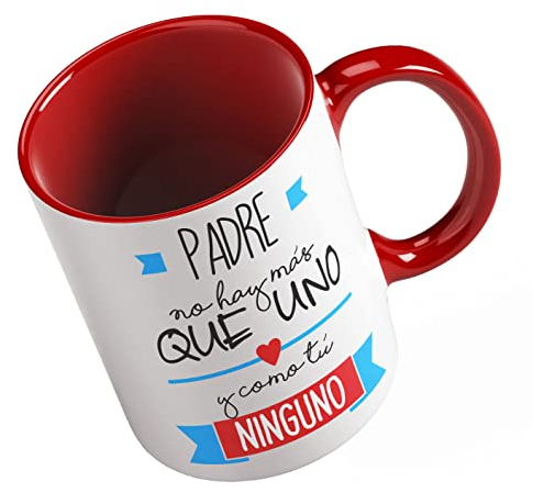Taza Padre no hay más que uno (roja)