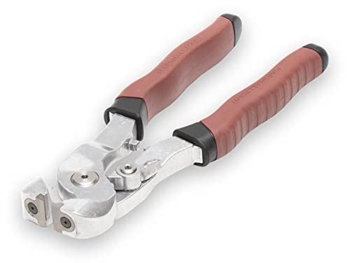 MARSHALLTOWN Straight Tile Nipper, Ceramic, Porcelain, Tungsten Carbide, DuraSoft Handle, Made in The USA, SN1