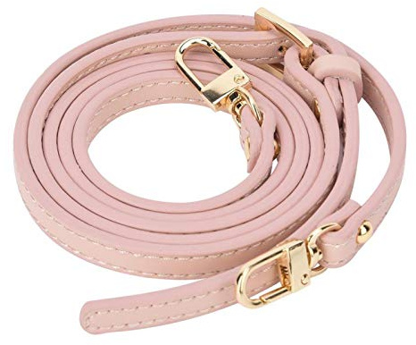 Taschengurt Leder verstellbar 107 bis 125 cm Handtaschenriemen Schultergurt Ersatz für Umhängetasche DIY Taschenzubehör Kornelrosa Echtleder passend für Hobby