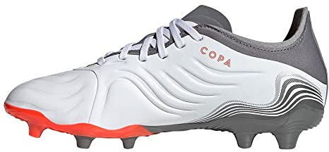 adidas Copa Sense.1 FG Junior Football Boots Soccer Cleats (UK 4 US 4.5 EU 36 2/3, White red Grey FY6159)
