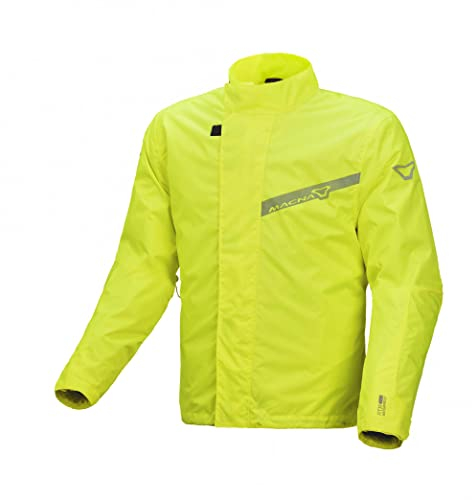 Macna Spray Motorcycle Rain Jacket, neon yellow, S