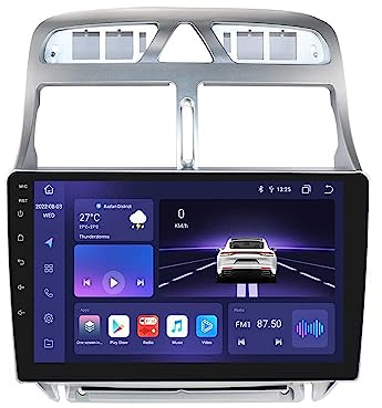 9 Zoll Android 13 Stereo Car Radio Wireless CarPlay Android Auto für Peugeot 307 307CC 307SW 2002-2013 FM RDS Radio GPS WiFi Navigation Bluetooth 8-Core Wetteranzeige (4GB+32GB)