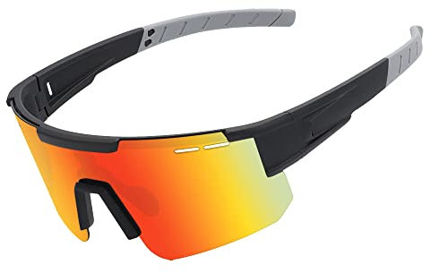 Fashion Outdoor Radbrille Polarisierte Sonnenbrille Marathon Sport Winddichte Sonnenbrille Orange