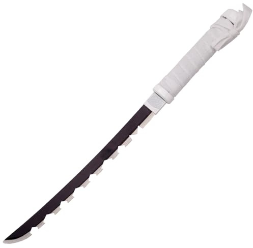 Mini Katana gezackt - Samurai Schwert - Ninja Cosplay Fasching Kostüm Deko Training Rollenspiele Sammler Outdoor Freizeit Hobby