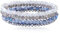 NATOSU Damen Kristallperlenarmband, Mehrschichtiges Steinarmband, Mehrschichtige Kristallsteinperlenarmbänder, Boho Modeschmuck Armband Damen für Frauen