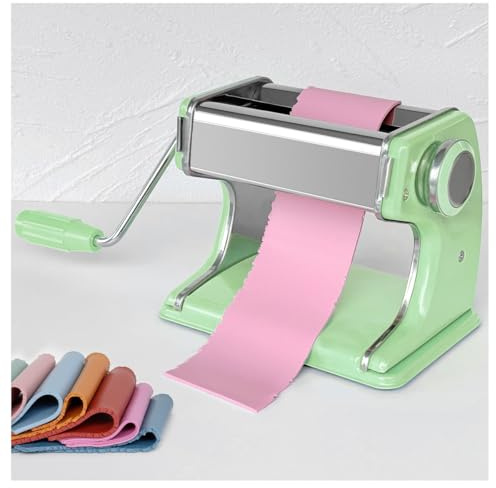 KEOKER Clay Press Machine, Polymer Clay Press Machine for Making Clay Earrings, Stainless Steel Polymer Clay Pasta Machine, Polymer Clay Tools