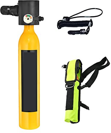 Dykutrustning, Bärbara Reservgasflaskor For Undervattensnöd Som Är Utrustade Med En Komplett Uppsättning Dykmasker för dykning(Yellow package A)