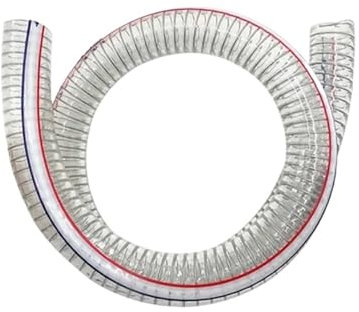 1 Stück 50 Mm Innendurchmesser, 57 Mm Außendurchmesser, PVC-Schlauch, Verdickt Mit Stahldraht, Transparentes Kunststoffrohr, Vakuumpumpenschlauch, Gesamtlänge 100 Mm - 500 Mm(50mmx57mmx130mm)