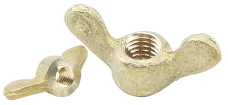 1-5pcs Brass Rounded Wing Nuts M4 M5 M6 M8 M10 M12 M14 M16 M20 Copper Nut For Marine Battery(M10 2pcs)