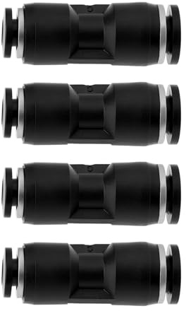ECSiNG 4pcs Adaptador de Ajuste A Presión de Velocidad de Reducción de Diámetro de Tubería de 6 Mm A 4 Mm Adecuado para Tuberías de Líquido Y Gas