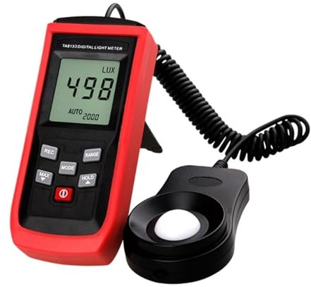 Compteur De Lumière Numérique, Mesureur Portatif avec Portée Jusqu'à 200,000 Luxmètre avec Écran LCD À 3 Chiffres Multifonction