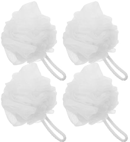 Anneome 4 piezas Esponja de Malla Extragrande para Baño Exfoliante Corporal y Duradera con Diseño Especial para Espalda Accesorios para Ducha y Cuidado Piel