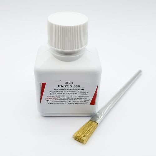 SnAg3 Based Plumbing Tin Paste for Copper and Steel Surfaces for Sn-Ag Alloys (250g Including Free Brush + 250g SnAg3)