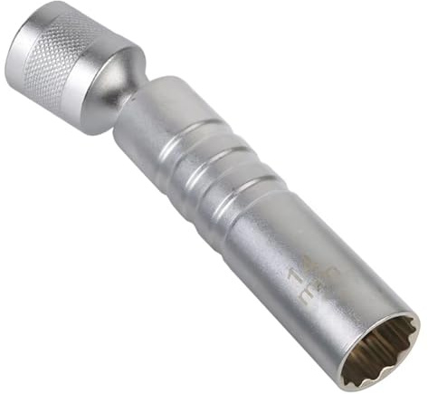 Tändstiftsnyckel, flexibel, 14 mm, med magnet, tunnväggig, för tändstiftsnyckel, 12° vinkel