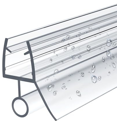 EMKE Duschtürdichtung Ersatzdichtung Wasserabweiser Duschdichtung Schwallschutz Duschkabine Bad 7-8mm Glas 800mm