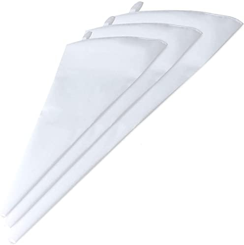 Voarge Juego de mangas pasteleras, 3 tamaños profesionales, reutilizables, de silicona, para rellenar juntas, decoración de cupcakes, magdalenas, tartas de boda