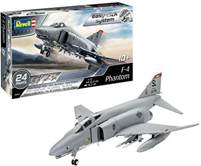 Revell easy-click 03651 F-4 Phantom modellbyggsats för nybörjare med Easy-Click-systemet, flerfärgad
