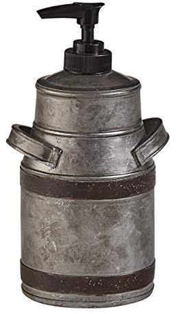 Park Designs Antique Farmhouse Milk Pitcher Hand Soap Dispenser for Bathroom | Rustic Hand Soap Pump | Refillable Body Lotion & Shampoo Container | Kitchen Dish Soap Dispenser