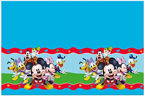 Procos 93825 Disney Mickey Rock the House Tovaglia Plastica (180x120cm), Multicolore