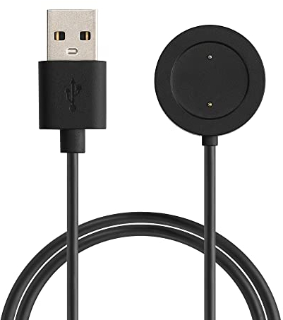 kwmobile Cable de Carga Compatible con Xiaomi Mi Watch Color Sport / S1 Active Cable - Conector USB con Base de conexión para smartwatch - 100