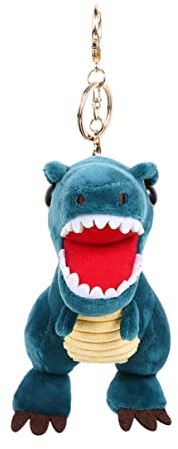 Toyvian Süßer Dino Plüsch Schlüsselanhänger – Niedlicher Dinosaurier Anhänger Für Taschen Rucksäcke Und Schlüssel Für Kinder Und Dino-Fans