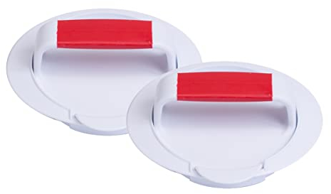 Presse à hamburger antiadhésive 2 pièces, fabricant de presse à hamburger, fabricant de galettes de hamburger en ABS avec poignée, presse à mouler pour viande de bœuf à dégagement facile-Dia.11.7 cm