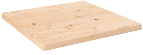 vidaXL Tischplatte, Ersatztischplatte für Couchtisch Beistelltisch Bartisch, Esstischplatte für Restaurants Cafés, Couchtischplatte Holztischplatte Schreibtischplatte, Massivholz Kiefer Quadratisch